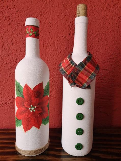 Botellas Navideñas Bottles Decoration Decor Home Decor