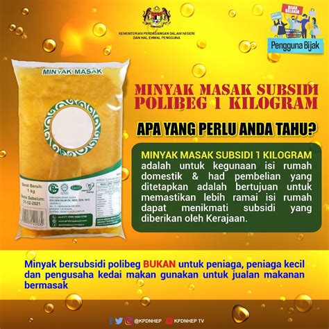 Bukan Untuk Peniaga Minyak Masak Polibeg Kg Adalah Untuk Kegunaan Isi