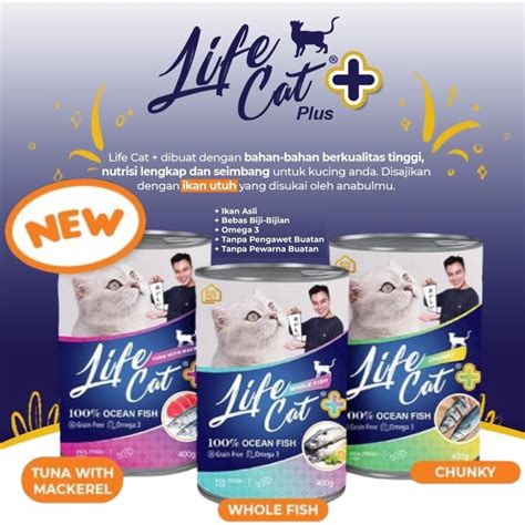 Jual Life Cat Plus Wet Food Can Gr Makanan Kucing Basah Kaleng