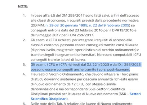 Requisiti Di Accesso Classi Di Concorso Possibile Completare Tramite