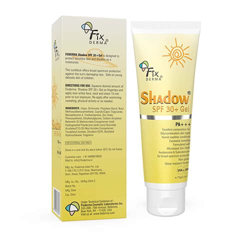 Buy Fixderma Shadow SPF 30 Gel 75 Gm Online At Discounted Price Netmeds