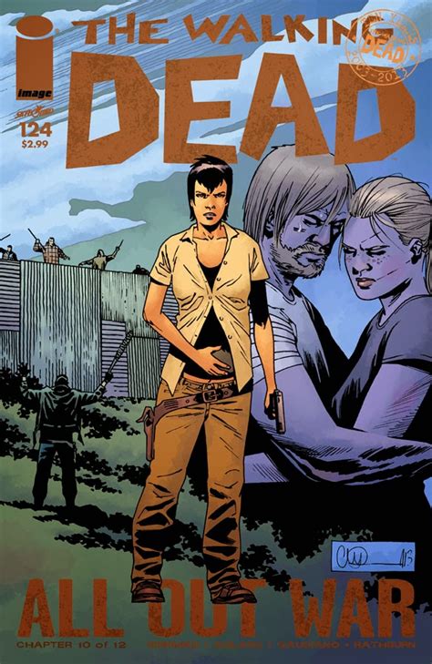 The Walking Dead comic book covers for issues #123 and #124 ...