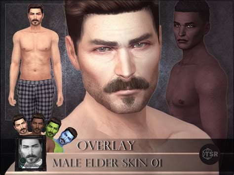 The Sims Resource Male Elder Skin Overlay