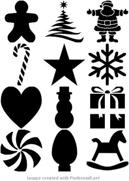 Christmas Stencils Shapes And Patterns Christmas Stencils