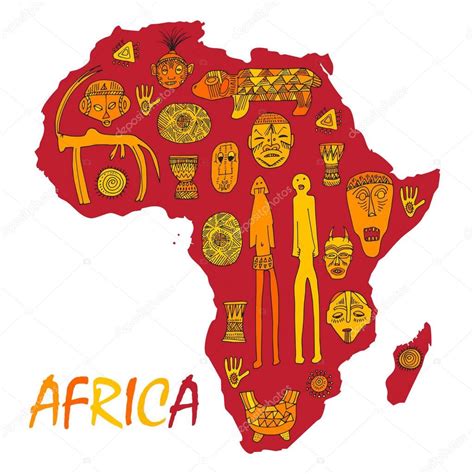 Cartoon Map Of Africa