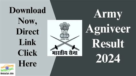 Army Agniveer Result 2024 OUT Cutoff Marks Check Here