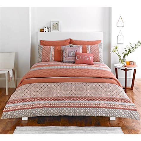 Just Contempo Moroccan Duvet Cover Set Double Spice Bed Bedding