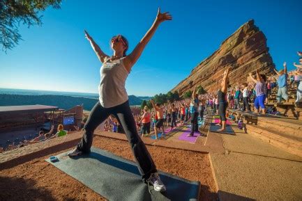 Experiencing Outdoor Yoga At Red Rocks Denver 2023 - Moyer Memoirs