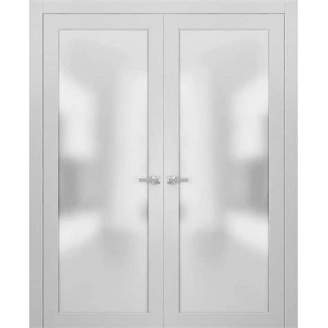 Sartodoors 2102 48 In X 84 In Single Panel White Finished Pine Wood