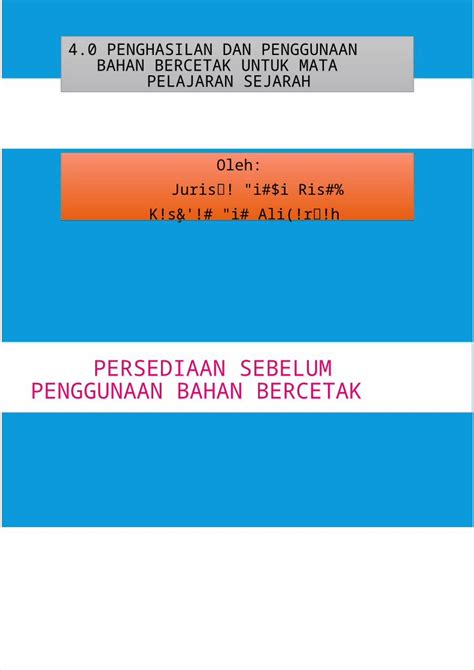 PPTX 4 1 Persediaan Sblm Penggunaan Bahan Bercetak DOKUMEN TIPS