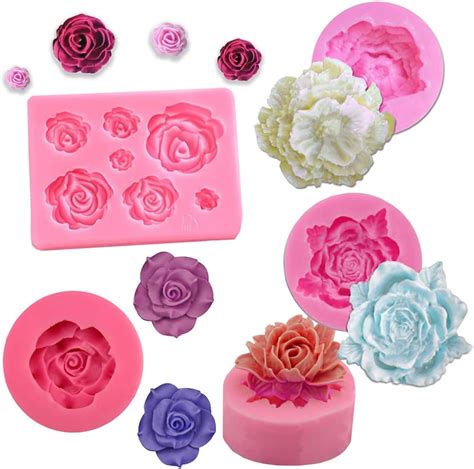 Stampi In Silicone Fiori D Di Sapone Stampo Di Rosa D Fiore Di