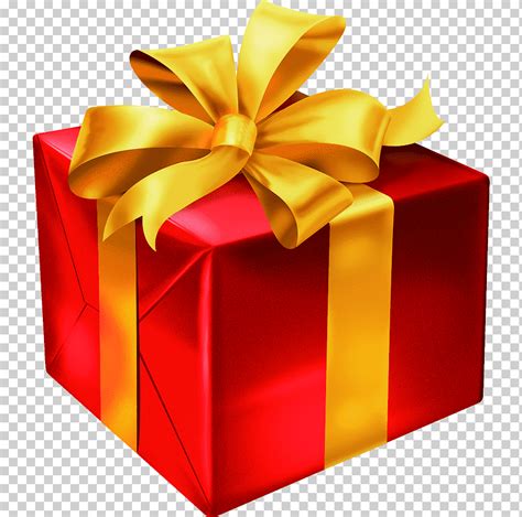 Abri La Caja De Regalo Roja Cinta Dorada Rojo Regalo Cinta Png