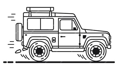 Premium Vector | Army Vehicle Coloring Pages Vector Outline EPS