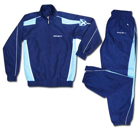 Scotland Tracksuit With Saltire Flag Includes A Training Zipped Jacket