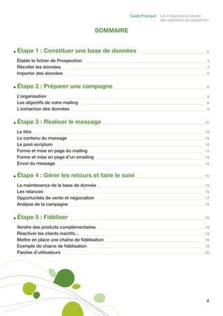 Guide Des Tapes Pour R Ussir Ses Op Rations De Prospection Pdf