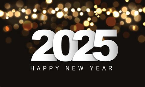 2025 Happy New Year Background Design Greeting Card Banner Poster