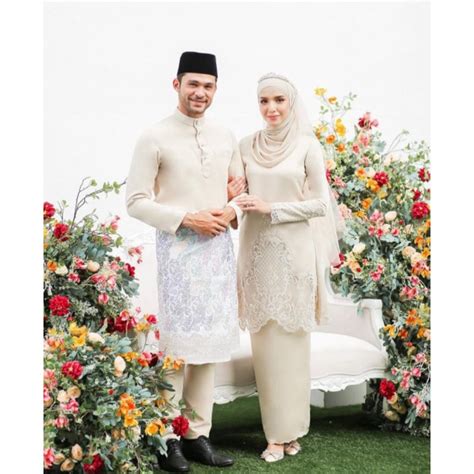 Jual gaun pengantin muslimah Malaysia gaun akad gaun dress tunangan ...