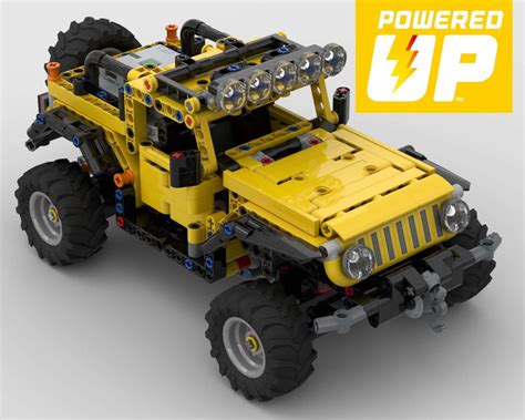 Lego Moc Powered Up Rc Jeep Wrangler Lego 42122 Modification By Mkolar Rebrickable Build