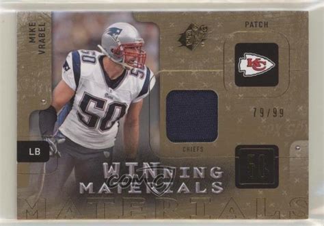 Spx Winning Materials Patch W Mv Mike Vrabel Mem For Sale