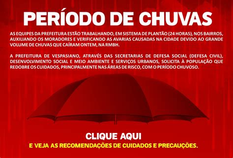 Per Odo Chuvoso Prefeitura Municipal De Vespasiano