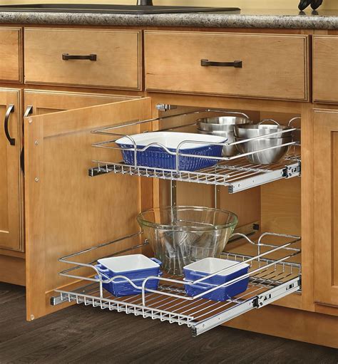 Kitchen Storage And Organization Wide X 18 Inch Deep Chrome 451118 Pull