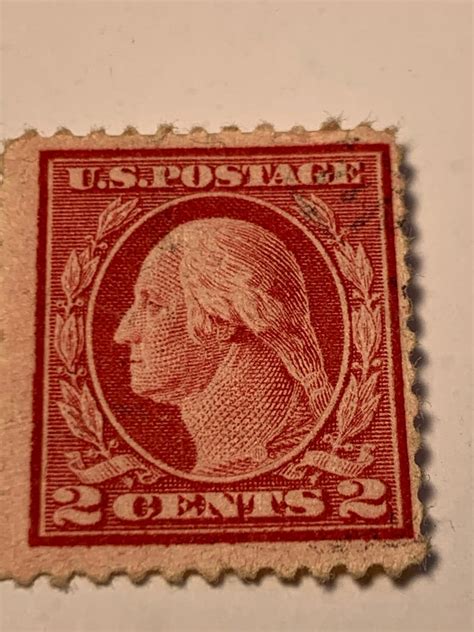 1917 2 Cents Benjamin Franklin Stamp Etsy