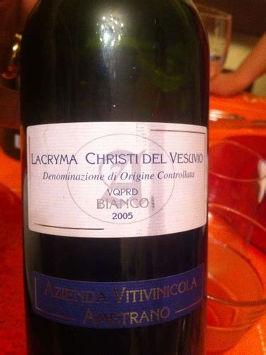 Ametrano Lacryma Christi Del Vesuvio Bianco Vivino Us