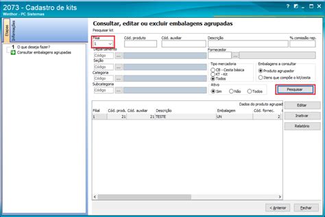 Wint Como Consultar Embalagens Agrupadas Alterar Excluir Imprimir