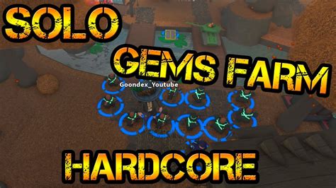 Solo Roblox Tower Defense Simulator Hardcore Mode Gems Farm Youtube