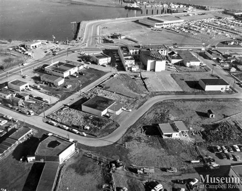 Aerial view of downtown Campbell River, 1968 | Campbell River Museum ...