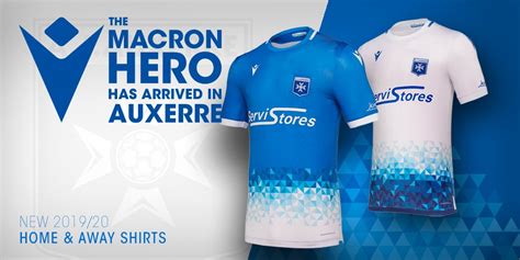 L Aj Auxerre D Voile Ses Maillots Macron Pour