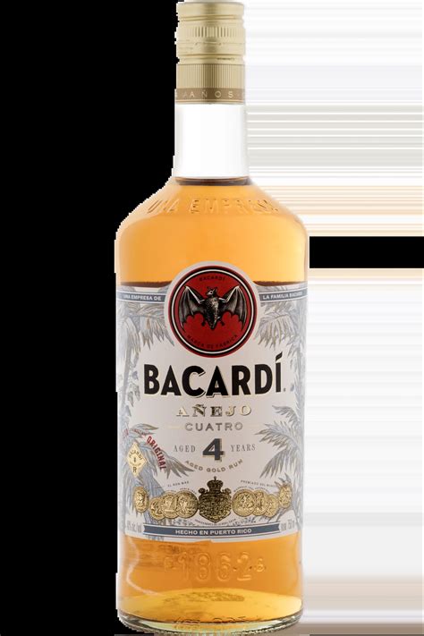 Buy Bacardi Anejo Cuatro Aged Yrs Gold Rum Available In Ml