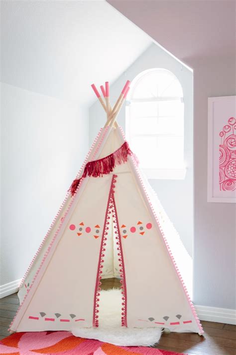 DIY Painted Kids Teepee | Design Improvised