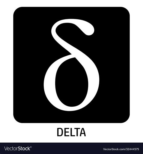 Greek Delta Symbol