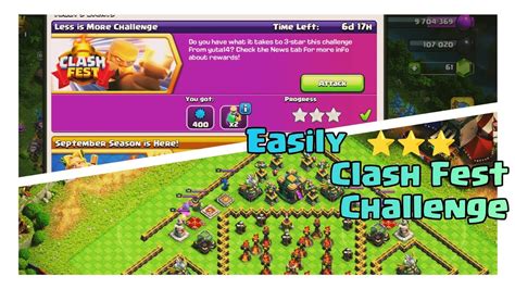 Easily ⭐⭐⭐ New Clash Fest Challenge Easiest Method Youtube