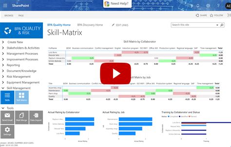 Building An Efficient Skill Or Competency Matrix With Office 365 SharePoint