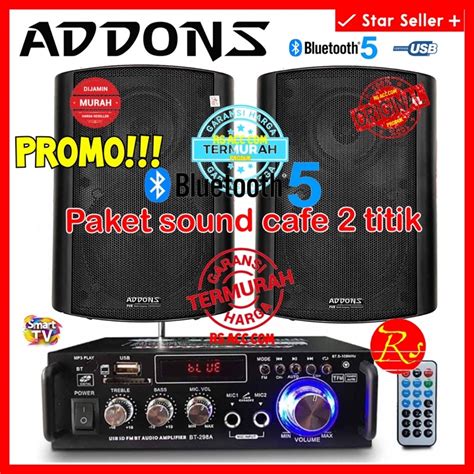 Jual Paket Sound System Addons Ruangan Cafe Titik Inch Original