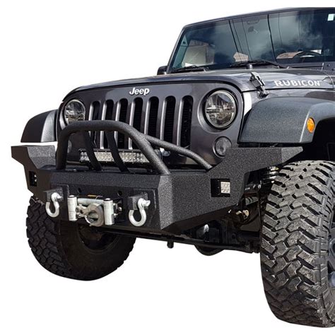 Iron Bull Bumpers® 51 Bj Full Width Black Front Winch Hd Bumper With Baja 1000 Guard