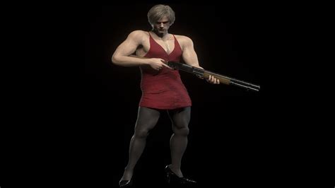 Resident Evil 4 RE4 Remake PC MOD Leon Stole Adas Dress YouTube