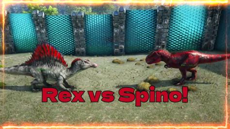 Rex Vs Spinomammothbasilisk Ark Survival Evolved Ark Battles Ark Gameplay Youtube