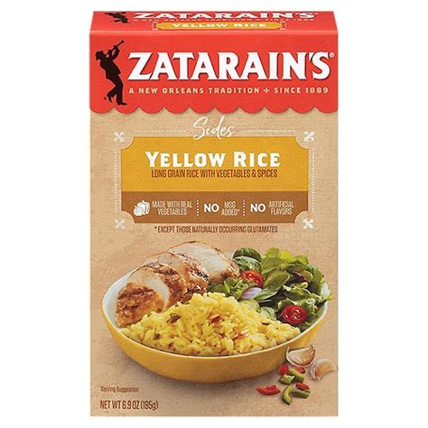 Zatarain S Sides Yellow Rice 6 9 Oz Shoprite