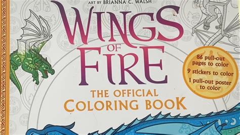 Reviewing The Wings Of Fire Official Coloring Book YouTube