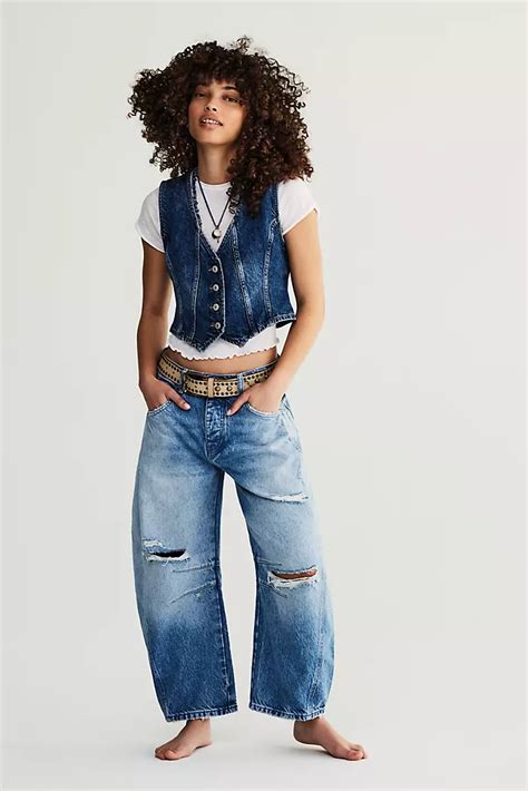 Barrel Jeans | Horseshoe + Barrel-Leg Jeans | Free People