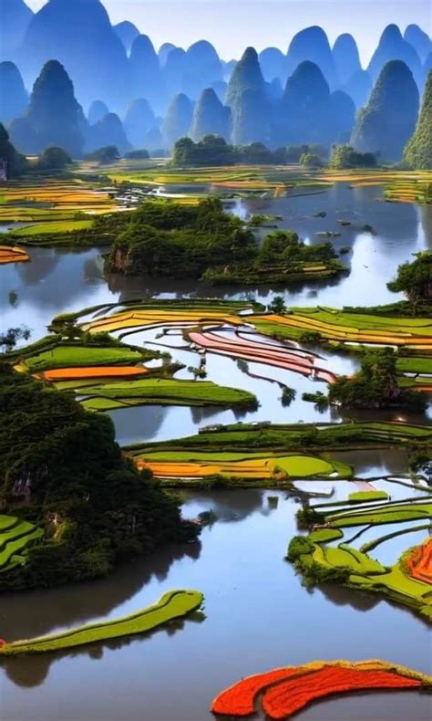 Limestone (karst) mountains in Guilin, China🇨🇳 | Guilin, Guilin china, Landscape photography nature