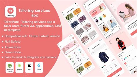 TailorMate Tailoring Services App Tailor Store Flutter 3 X App