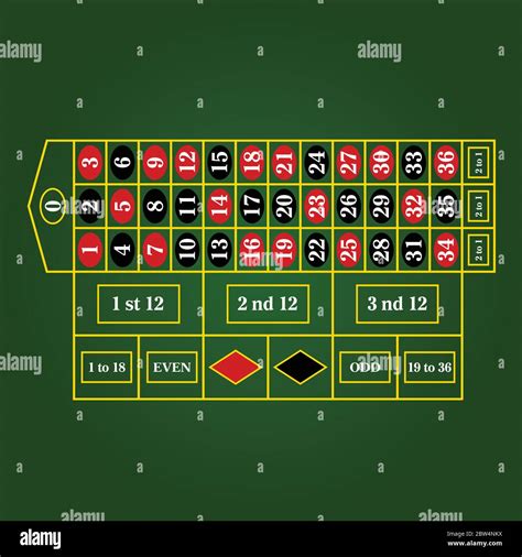 Roulette table layout hi-res stock photography and images - Alamy