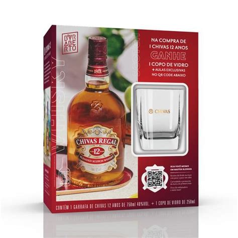 Whisky Chivas Regal 12anos Copo De Vidro Chivas Personalizado Copo De Whisky Magazine Luiza