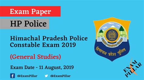 Hp Police Constable Exam Paper 2019 Answer Key Theexampillar