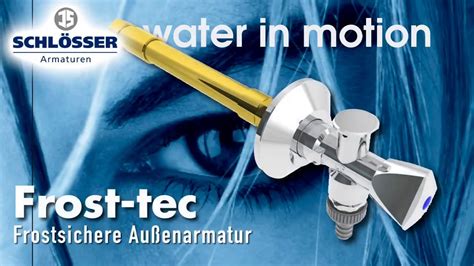 Frost Tec Frostsichere Außenarmatur YouTube