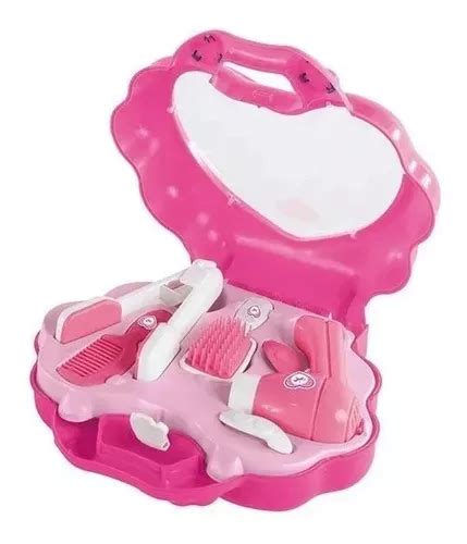 Kit Sal O De Beleza Infantil Completo Mini Secador Prancha